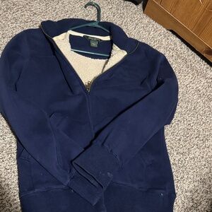 Eddie Bauer Navy Blue Zip-Up Hoodie